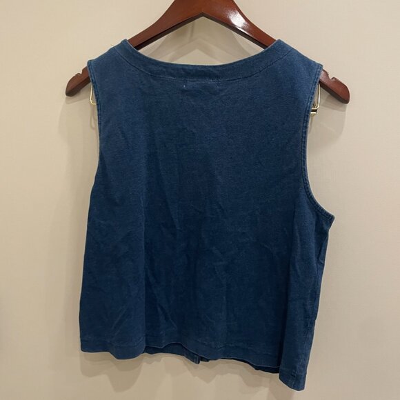 NWT'S Z SUPPLY Solace V-Neck Jersey Denim Tank SIZE MEDIUM - Picture 7 of 9